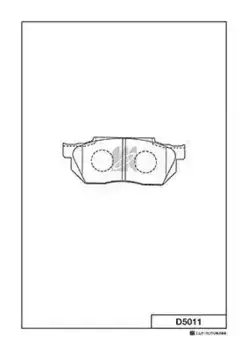 Тормозные колодки дисковые MK KASHIYAMA D5011