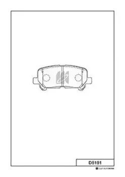 Тормозные колодки дисковые MK KASHIYAMA D5191