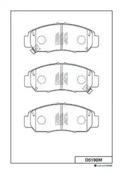 Тормозные колодки дисковые MK KASHIYAMA D5198M