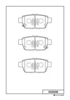 Тормозные колодки дисковые MK KASHIYAMA D5203M