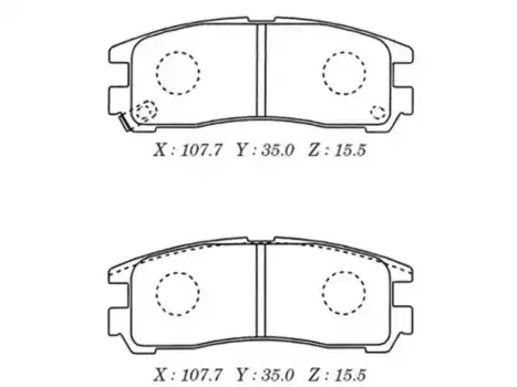 Тормозные колодки дисковые MK KASHIYAMA D6024M