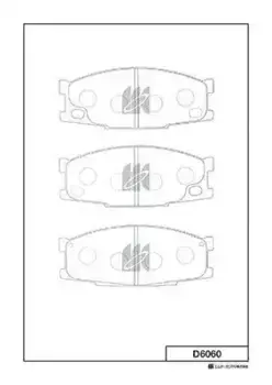Тормозные колодки дисковые MK KASHIYAMA D6060