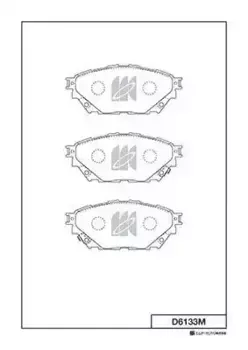 Тормозные колодки дисковые MK KASHIYAMA D6133M
