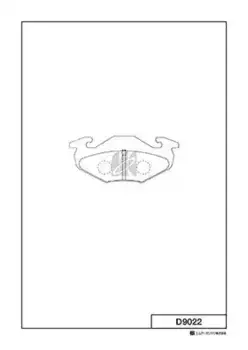 Тормозные колодки дисковые MK KASHIYAMA D9022