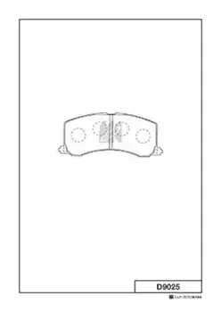 Тормозные колодки дисковые MK KASHIYAMA D9025