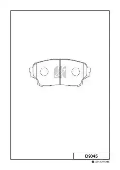 Тормозные колодки дисковые MK KASHIYAMA D9045