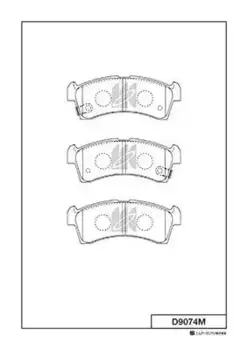 Тормозные колодки дисковые MK KASHIYAMA D9074M