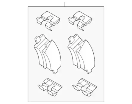 Тормозные колодки дисковые MOBIS 58302R0A00