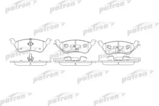 Тормозные колодки дисковые PATRON PBP1475