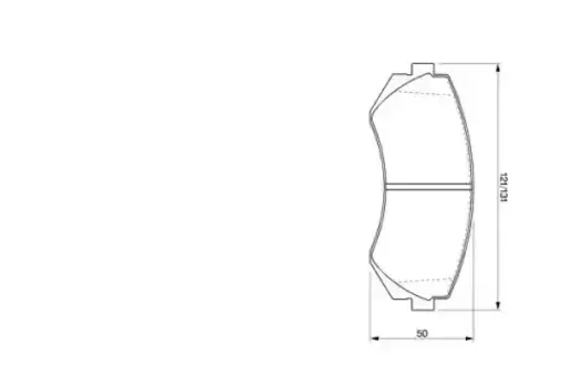 Тормозные колодки дисковые передняя ось BOSCH 0 986 424 489