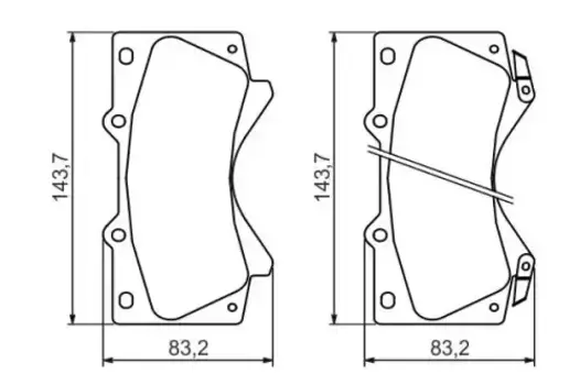 Тормозные колодки дисковые передняя ось BOSCH 0 986 494 449