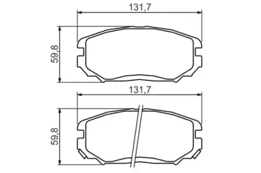Тормозные колодки дисковые передняя ось BOSCH 0 986 494 374