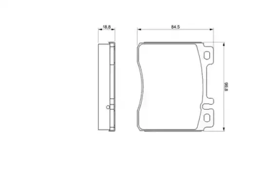 Тормозные колодки дисковые передняя ось BOSCH 0 986 460 976