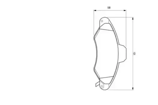 Тормозные колодки дисковые передняя ось BOSCH 0 986 424 644