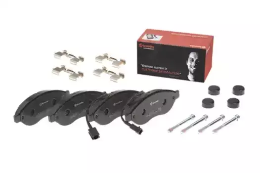 Тормозные колодки дисковые передняя ось BREMBO P 23 143