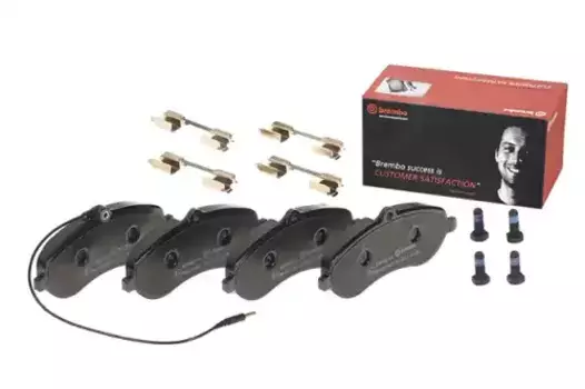 Тормозные колодки дисковые передняя ось BREMBO P 61 096