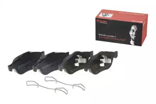 Тормозные колодки дисковые передняя ось BREMBO P 68 040