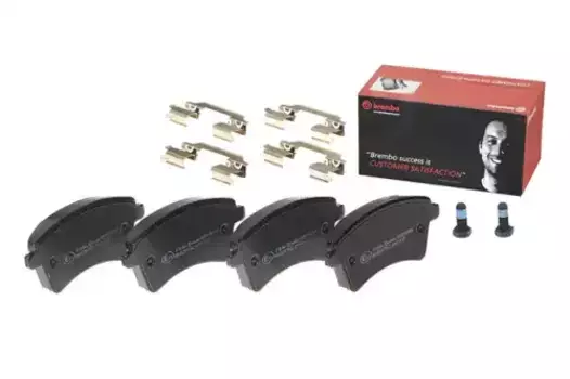 Тормозные колодки дисковые передняя ось BREMBO P 68 044