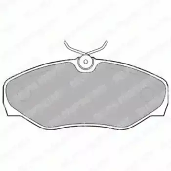 Тормозные колодки дисковые передняя ось DELPHI LP1695