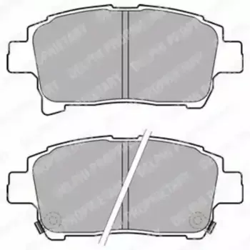 Тормозные колодки дисковые передняя ось DELPHI LP1896