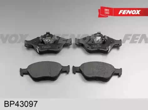 Тормозные колодки дисковые передняя ось FENOX BP43097