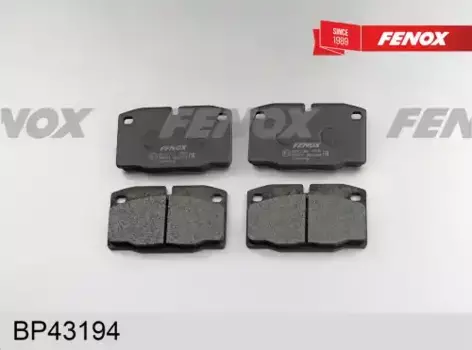 Тормозные колодки дисковые передняя ось FENOX BP43194
