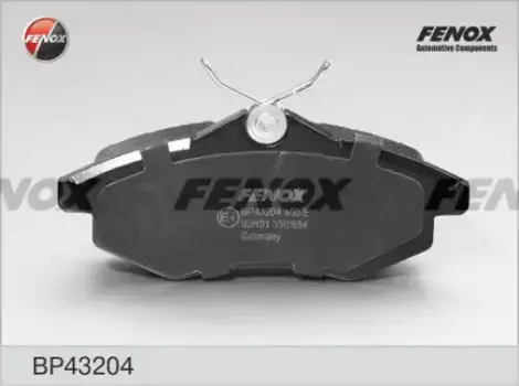 Тормозные колодки дисковые передняя ось FENOX BP43204
