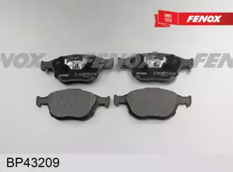 Тормозные колодки дисковые передняя ось FENOX BP43209