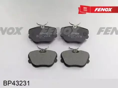 Тормозные колодки дисковые передняя ось FENOX BP43231