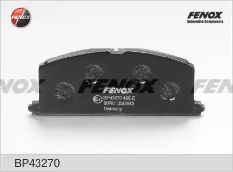 Тормозные колодки дисковые передняя ось FENOX BP43270