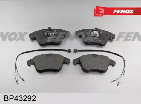 Тормозные колодки дисковые передняя ось FENOX BP43292