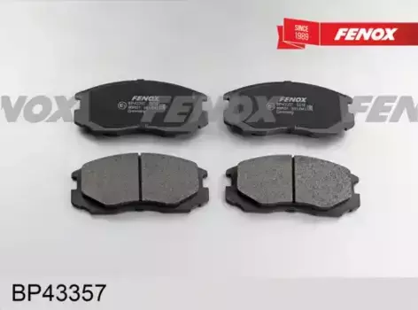 Тормозные колодки дисковые передняя ось FENOX BP43357