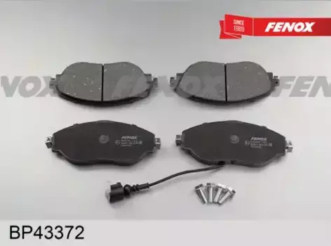 Тормозные колодки дисковые передняя ось FENOX BP43372