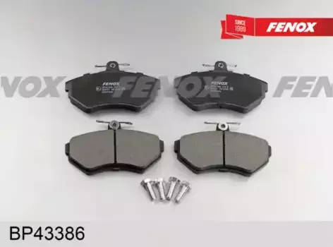 Тормозные колодки дисковые передняя ось FENOX BP43386