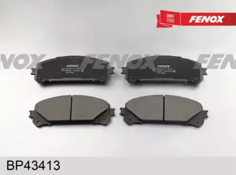 Тормозные колодки дисковые передняя ось FENOX BP43413
