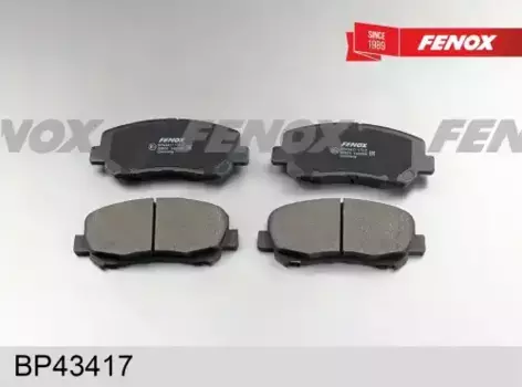 Тормозные колодки дисковые передняя ось FENOX BP43417