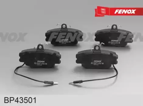 Тормозные колодки дисковые передняя ось FENOX BP43501