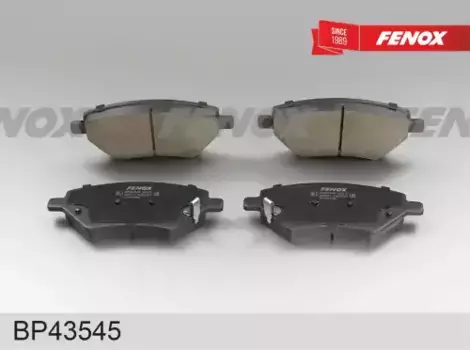 Тормозные колодки дисковые передняя ось FENOX BP43545