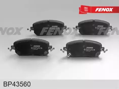 Тормозные колодки дисковые передняя ось FENOX BP43560