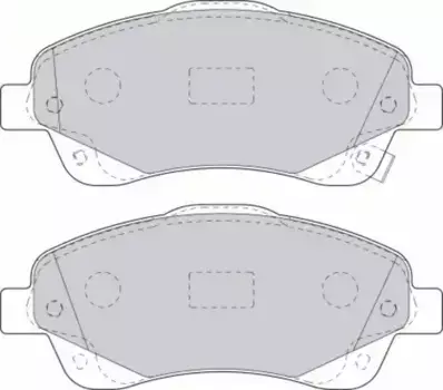 Тормозные колодки дисковые передняя ось FERODO FDB1648