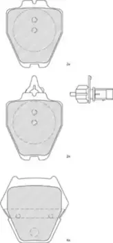 Тормозные колодки дисковые передняя ось FERODO FDB1709