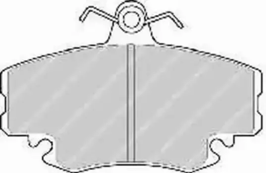 Тормозные колодки дисковые передняя ось FERODO FDB1781