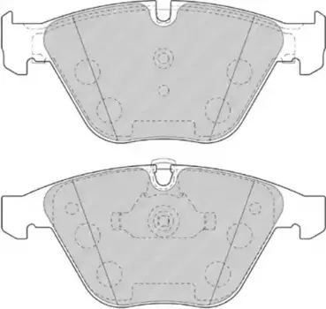 Тормозные колодки дисковые передняя ось FERODO FDB4191