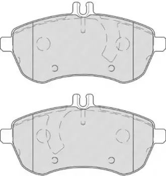 Тормозные колодки дисковые передняя ось FERODO FDB4199