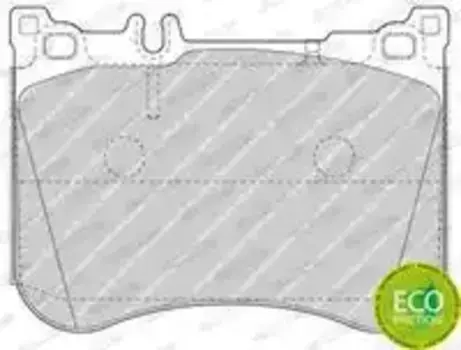 Тормозные колодки дисковые передняя ось FERODO FDB4800