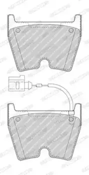 Тормозные колодки дисковые передняя ось FERODO FDB5023