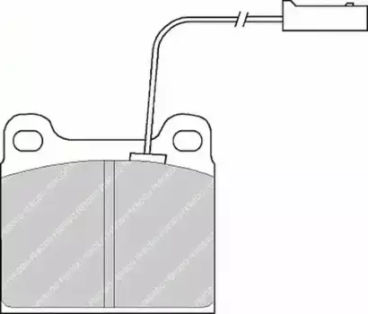 Тормозные колодки дисковые передняя ось FERODO FDB724