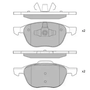 Тормозные колодки дисковые передняя ось HAGEN GP1260