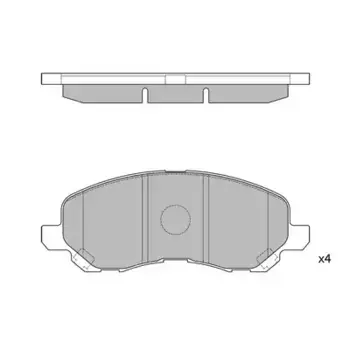 Тормозные колодки дисковые передняя ось HAGEN GP1360