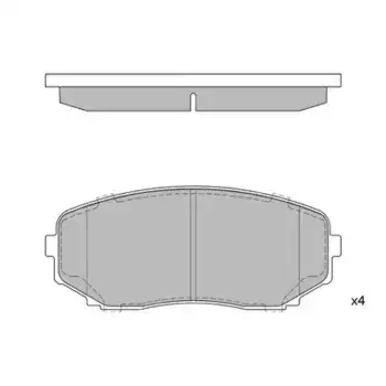 Тормозные колодки дисковые передняя ось HAGEN GP1603